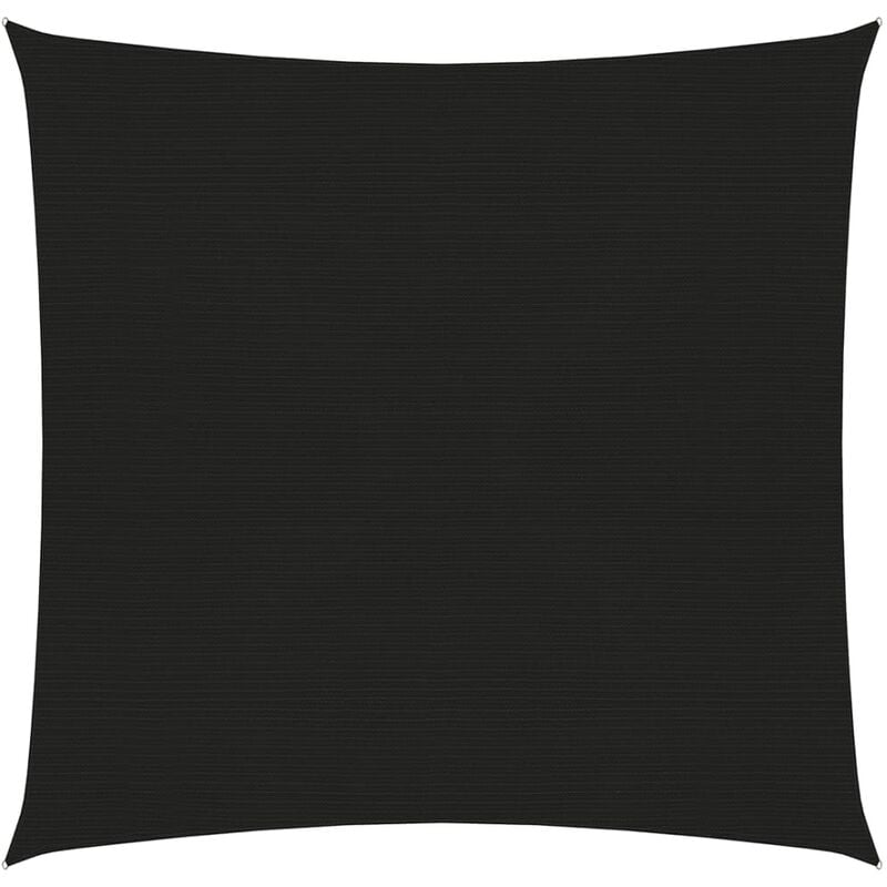 

Toldo de vela negro HDPE 160 g/m² 2,5x2,5 m - Negro - Youthup