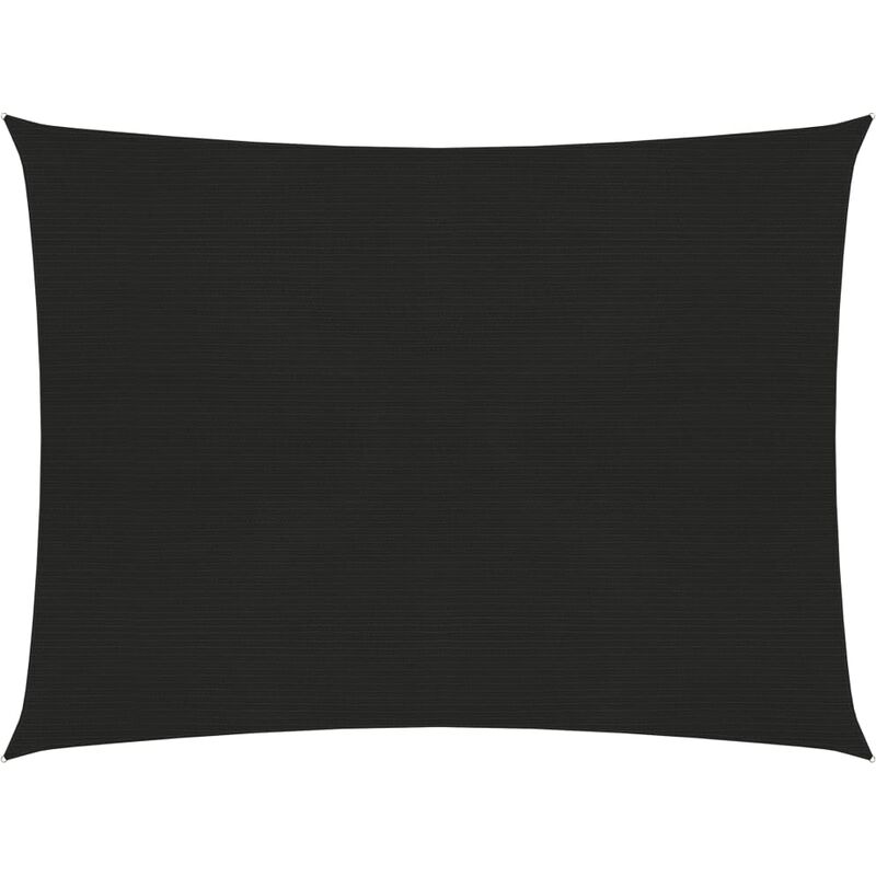 

Toldo de vela negro HDPE 160 g/m² 2x2,5 m - Negro - Youthup