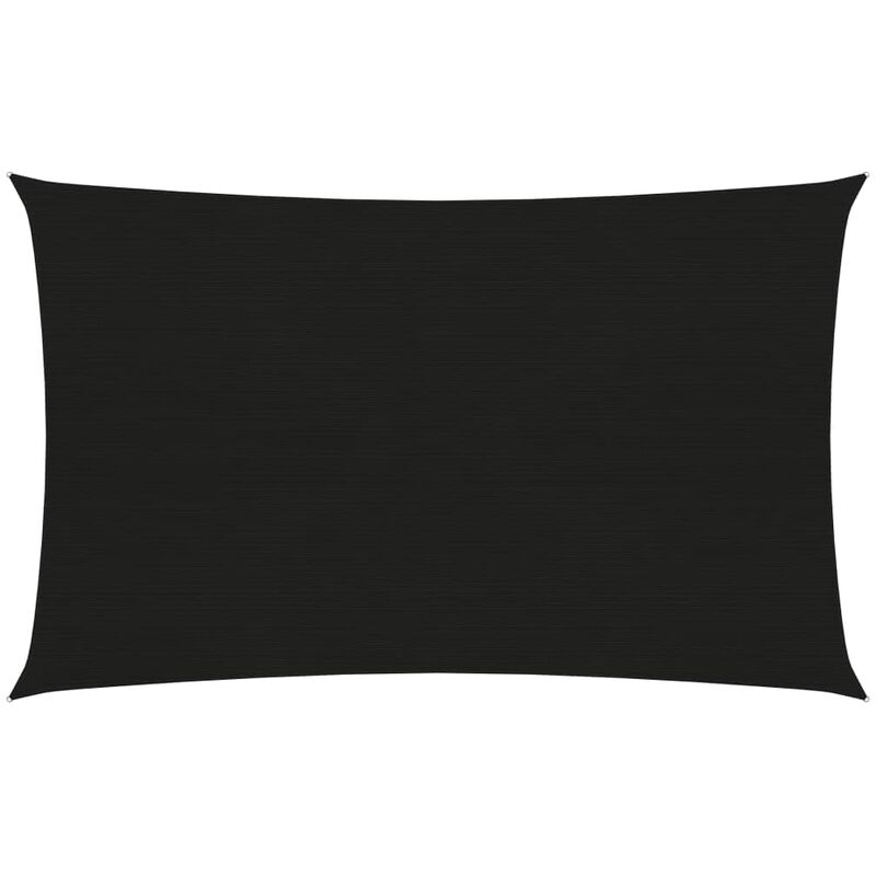 

Toldo de vela negro HDPE 160 g/m² 2x4,5 m - Negro - Youthup