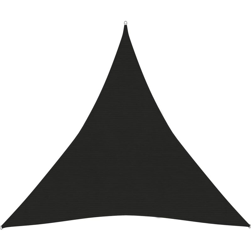 

Toldo de vela negro HDPE 160 g/m² 4,5x4,5x4,5 m - Negro - Youthup
