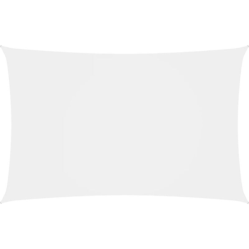 

Toldo de vela rectangular de tela oxford blanco 2x5 m - Blanco - Youthup