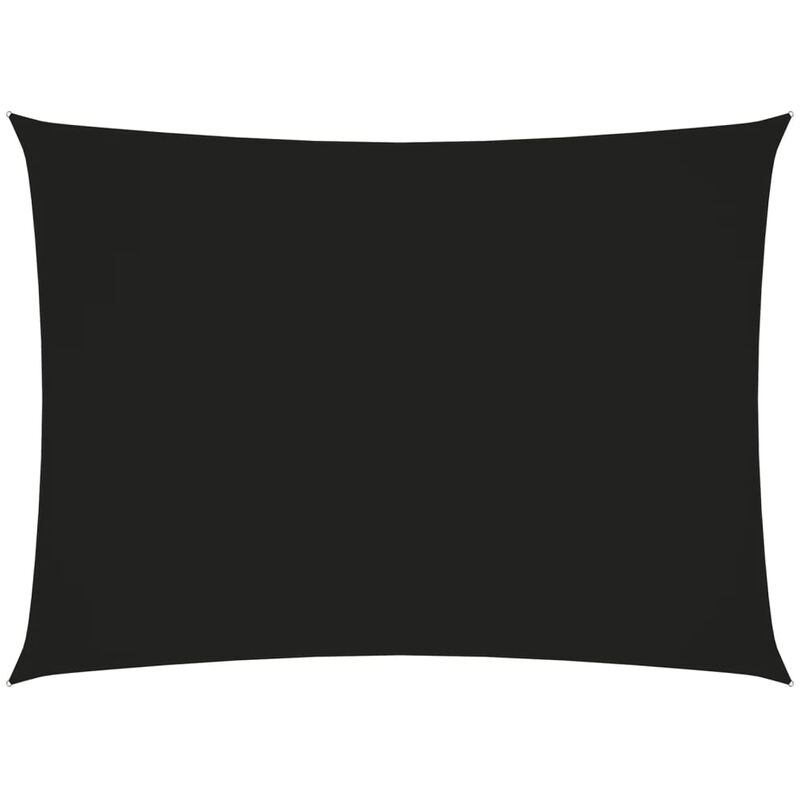 

Toldo de vela rectangular de tela oxford negro 2,5x4 m - Negro - Youthup