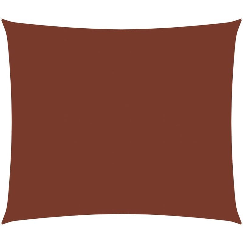 

Toldo de vela rectangular de tela oxford terracota 3,5x4,5 m - Youthup