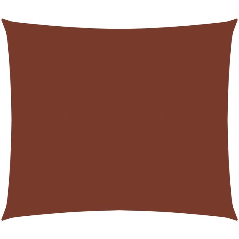 

Toldo de vela rectangular de tela oxford terracota 3x4 m - Youthup