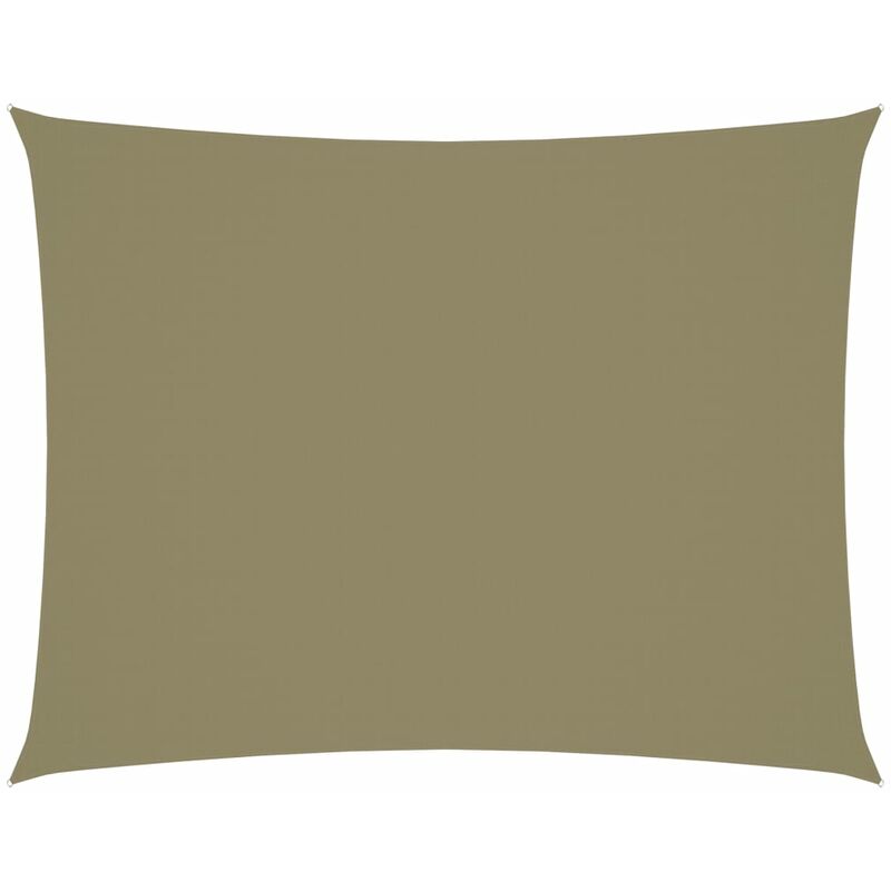 

Toldo de vela rectangular tela oxford beige 3,5x4,5 m - Beige - Youthup
