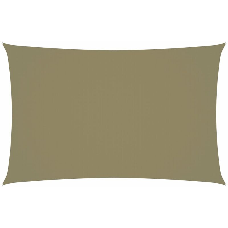 

YOUTHUP Toldo de vela rectangular tela oxford beige 4x7 m - Beige