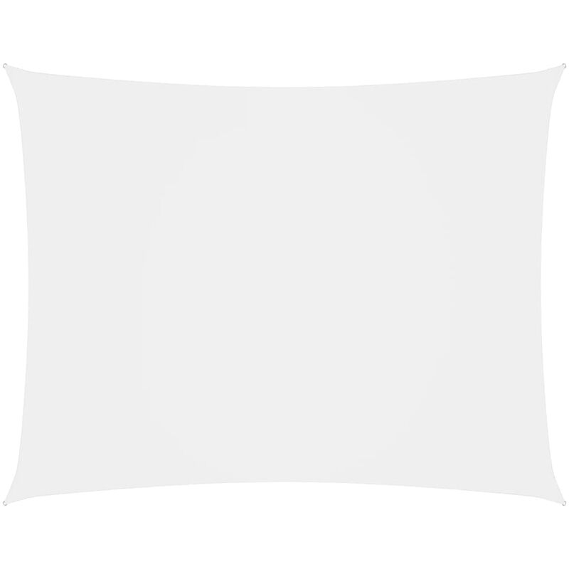 

Toldo de vela rectangular tela oxford blanco 2,5x4 m - Blanco - Youthup
