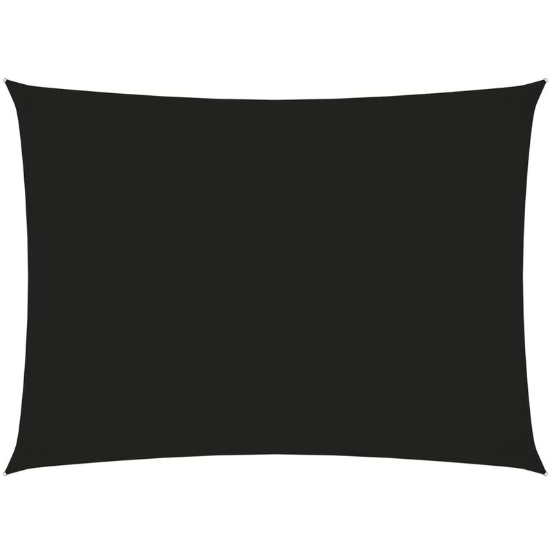 

Toldo de vela rectangular tela oxford negro 3,5x5 m - Negro - Youthup