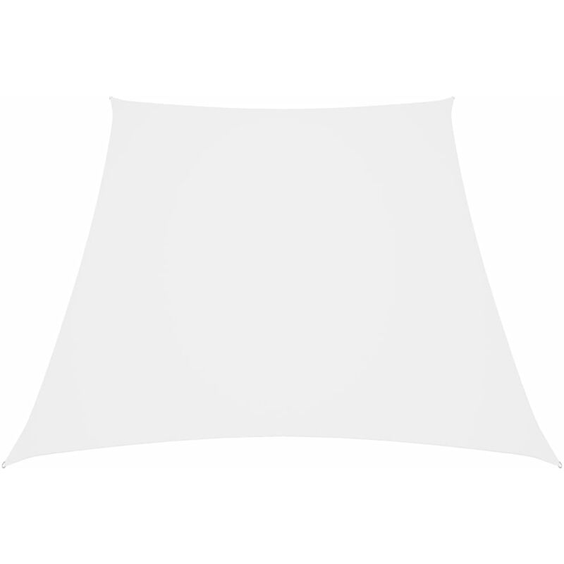 

Toldo de vela tela oxford trapecio blanco 3/4x3 m - Blanco - Youthup