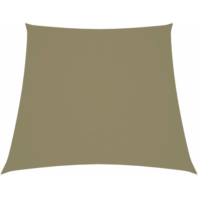 

YOUTHUP Toldo de vela trapezoidal de tela oxford beige 3/4x2 m - Beige
