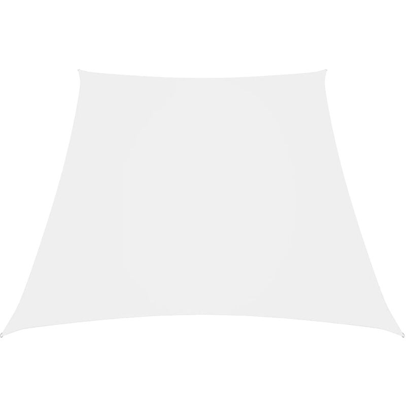 

Toldo de vela trapezoidal de tela oxford blanco 4/5x3 m - Blanco - Youthup