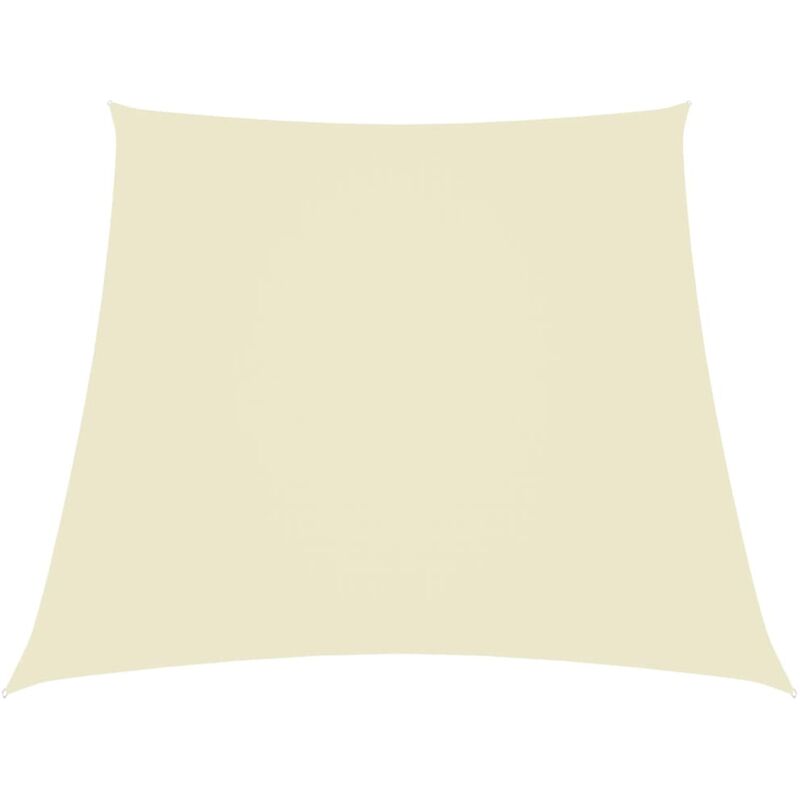 

YOUTHUP Toldo de vela trapezoidal de tela oxford crema 3/4x3 m - Crema