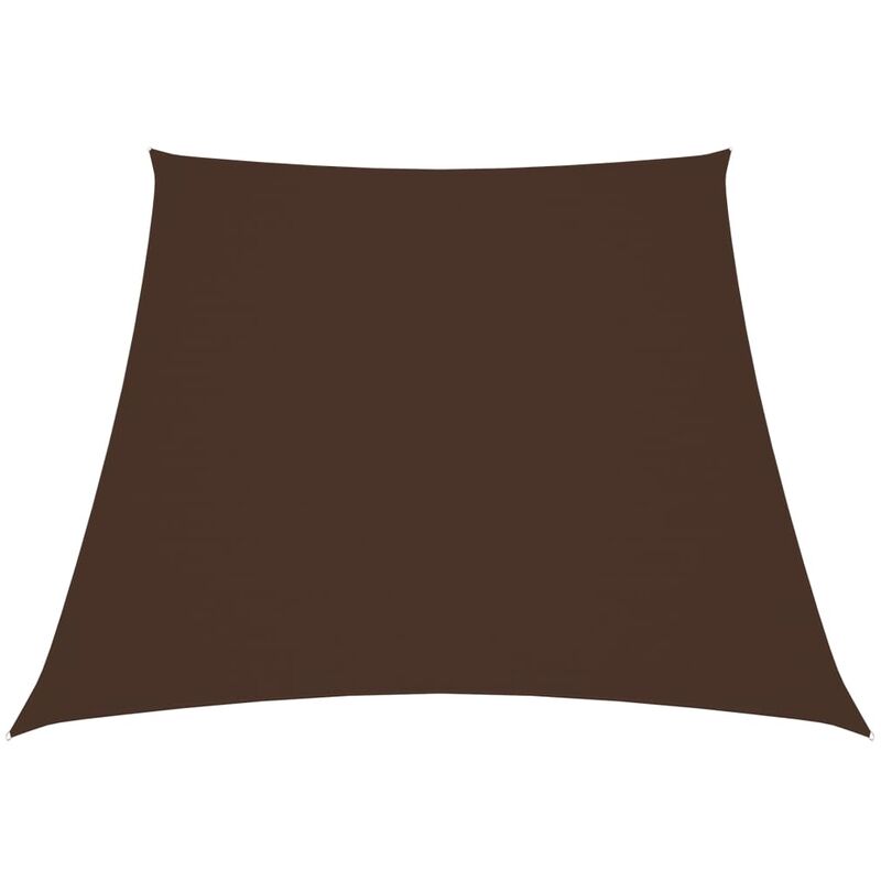 

Toldo de vela trapezoidal de tela oxford marrón 3/4x2 m - Marrón - Youthup