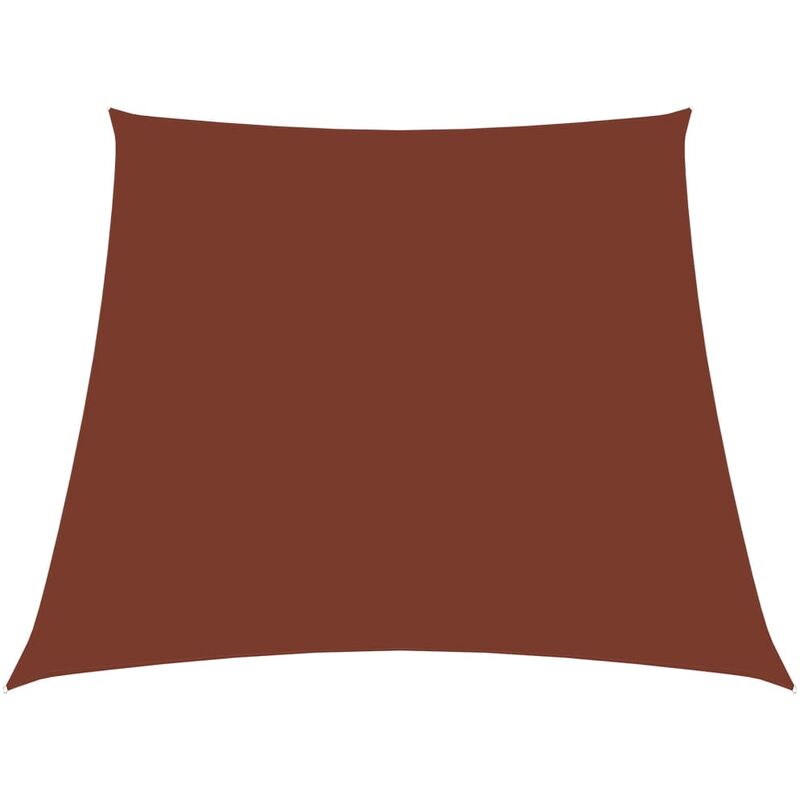 

Toldo de vela trapezoidal de tela oxford terracota 3/4x2 m - Youthup