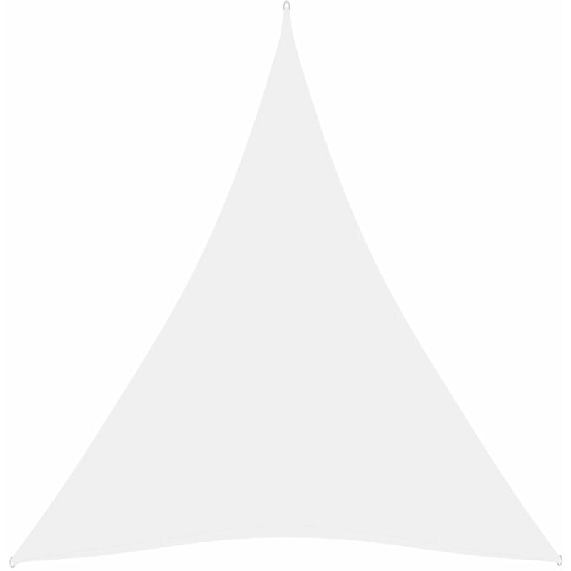 

Toldo de vela triangular de tela oxford blanco 5x6x6 m - Blanco - Youthup