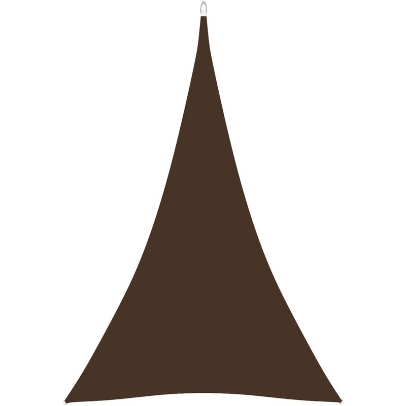 

YOUTHUP Toldo de vela triangular de tela oxford marrón 5x6x6 m - Marrón
