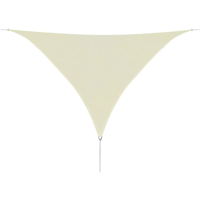 

Toldo de vela triangular HDPE 5x5x5 m m crema - Crema - Youthup