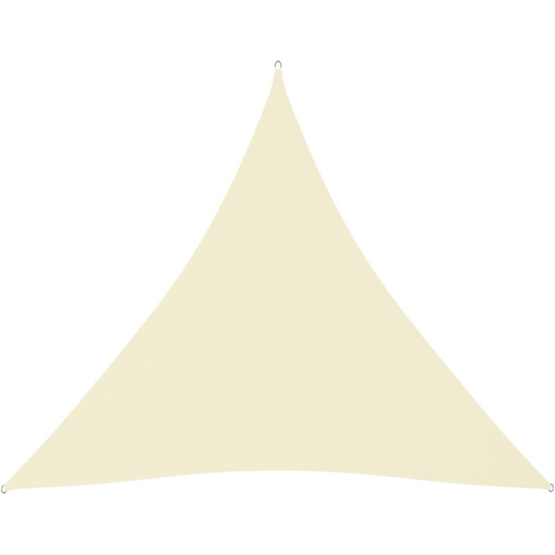 

YOUTHUP Toldo de vela triangular tela oxford crema 4,5x4,5x4,5 m - Crema