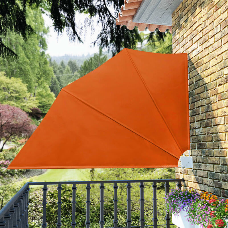 

Toldo lateral plegable de balcón color terracota 160x240 cm - Marrón - Youthup