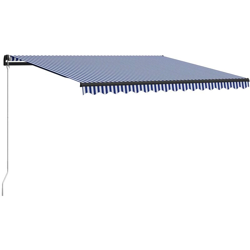

Toldo manual retráctil azul y blanco 450x300 cm - Azul - Youthup