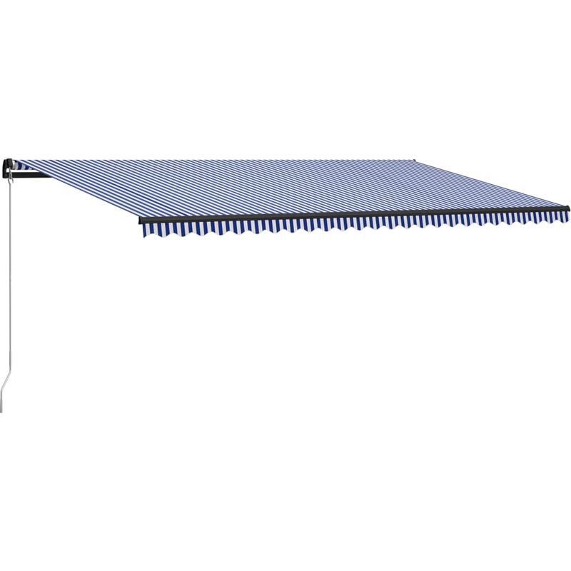 

Toldo manual retráctil azul y blanco 600x300 cm - Azul - Youthup