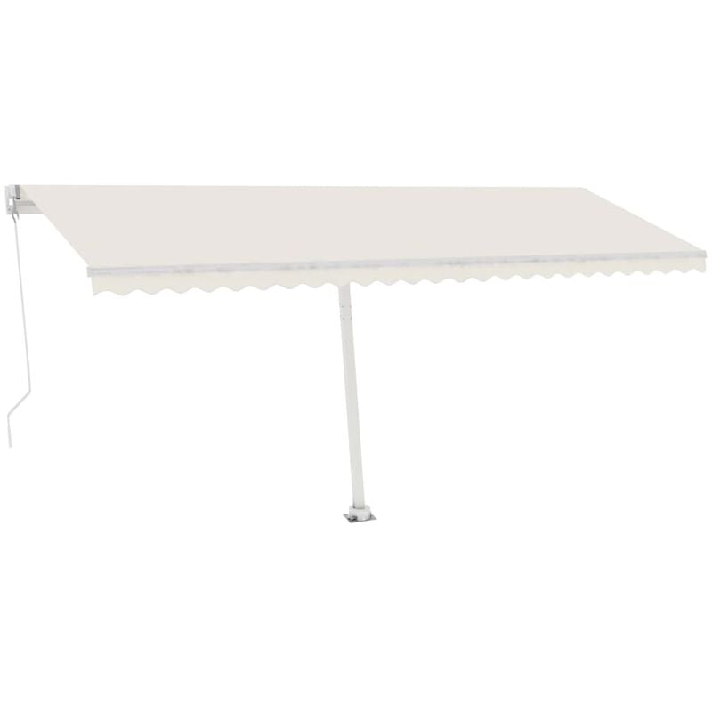 

Toldo manual retráctil con LED color crema 500x300 cm - Crema - Youthup