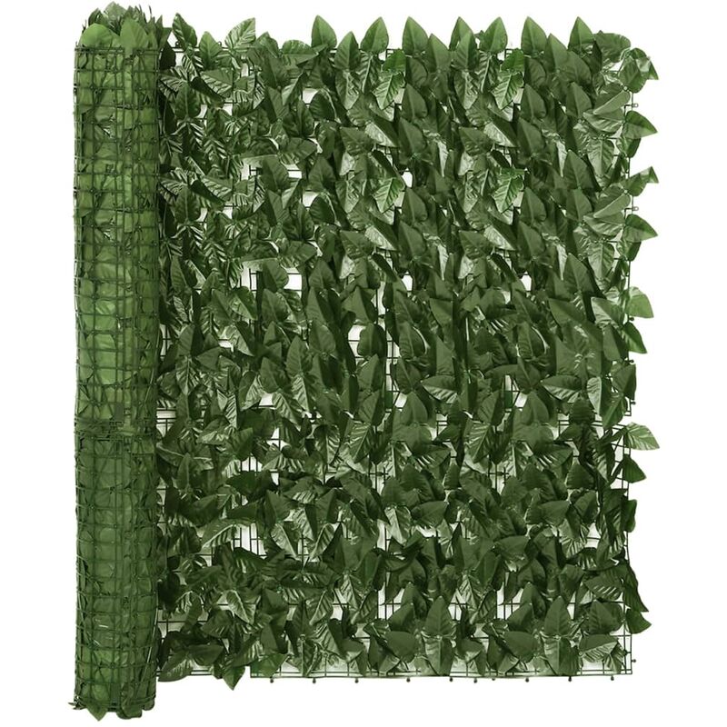 

Toldo para balcón con hojas verde oscuro 400x100 cm - Verde - Youthup