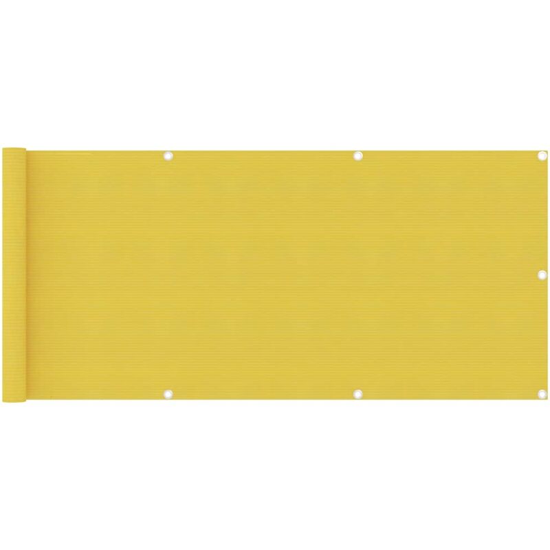 

YOUTHUP Toldo para balcón HDPE amarillo 75x300 cm - Amarillo