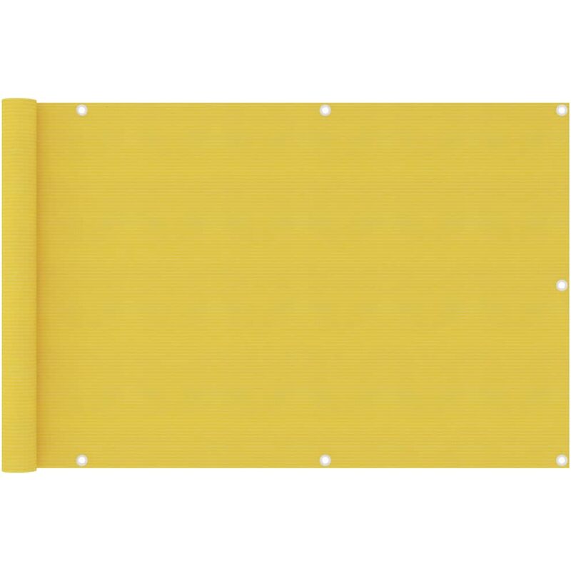 

YOUTHUP Toldo para balcón HDPE amarillo 90x400 cm - Amarillo