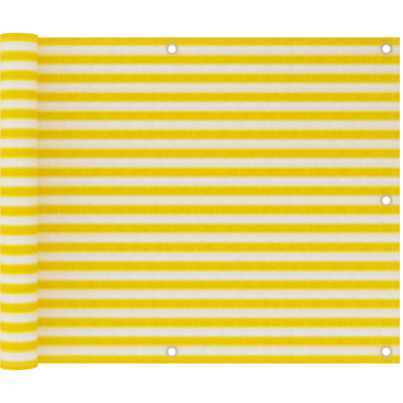 

Toldo para balcón HDPE amarillo y blanco 75x300 cm - Multicolor - Youthup