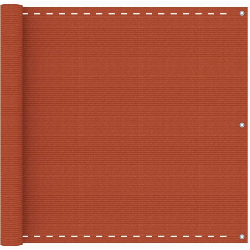 

YOUTHUP Toldo para balcón HDPE naranja 90x400 cm - Naranja