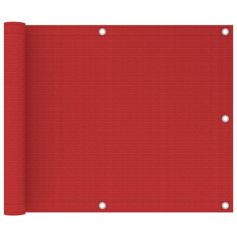 

Toldo para balcón HDPE rojo 75x300 cm - Rojo - Youthup