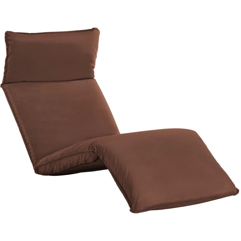 

Tumbona plegable de tela Oxford marrón - Marrón - Youthup
