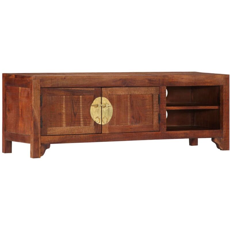 Youthup - TV-Schrank 120 x 30 x 40 cm Massivholz Akazie - Braun