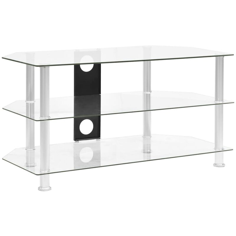 Youthup - TV-Schrank Transparent 96x46x50 cm Hartglas - Transparent