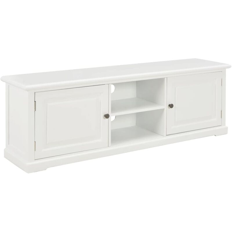 TV-Schrank Weiß 120×30×40 cm Holz - Weiß - Youthup