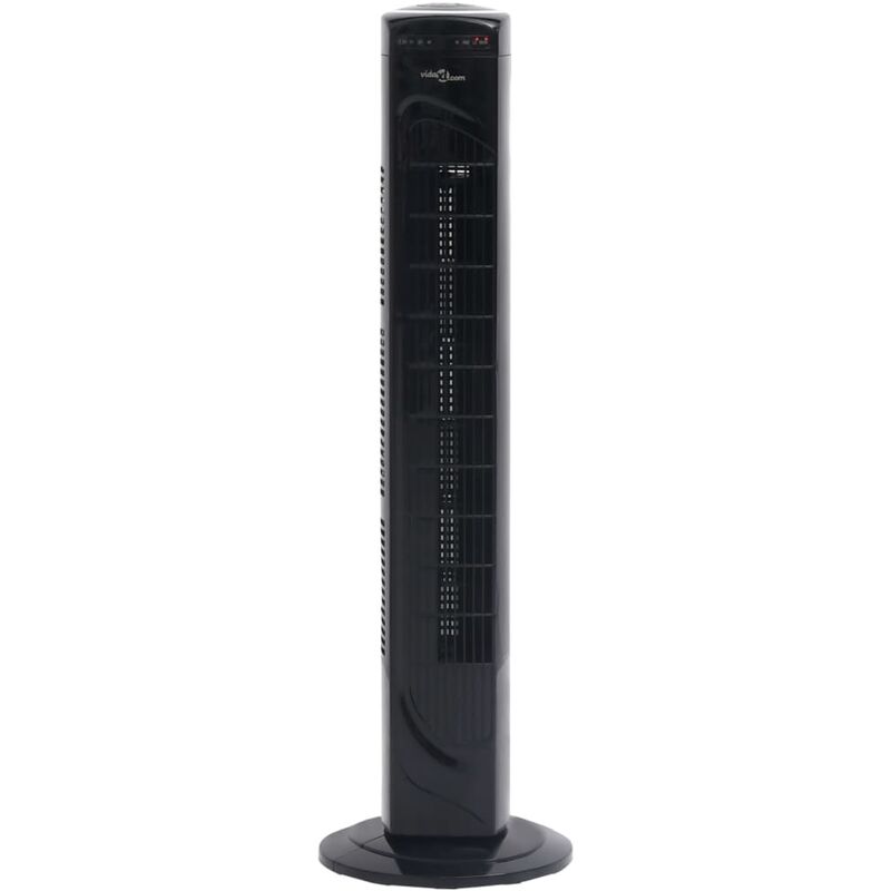 

YOUTHUP Ventilador de torre con mando y temporizador Φ24x80 cm negro - Negro