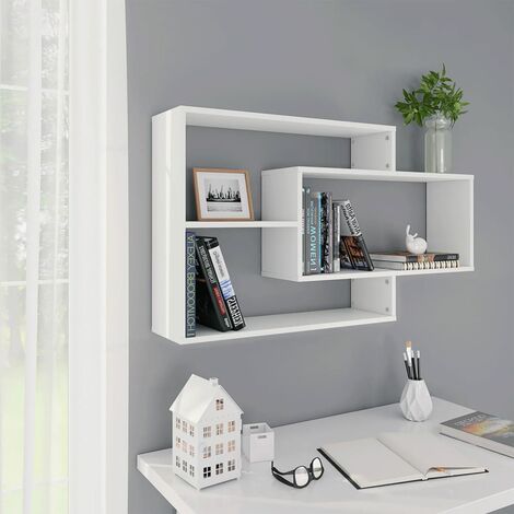 YOUTHUP Wandregale Weiß 104×24×60 cm Spanplatte - Weiß