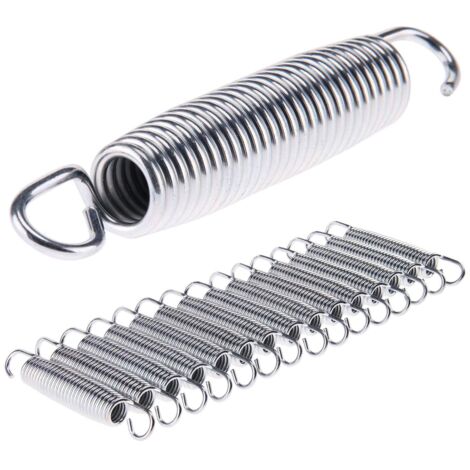 Youyijia 15Pcs Trampoline Spring 5.5" Galvanized Replacement Fitness Trampoline Spare Part Springs Expansion Tension Strong Heavy Duty Springs