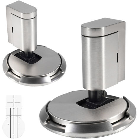 Youyijia 2Pcs Magnetic Door Stopper Punch-Free Mechanical Floor Door Stop Provide a Quiet Environment and Protect Children