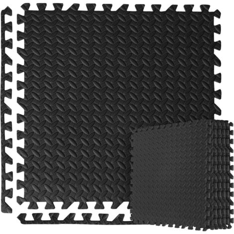 Youyijia 4.32 Bodenschutzmatte 60x60cm 12 Stück Eva Schutzmatte Sportmatte Fitnessmatte Gymnastikmatte Unterlegmatte Yogamatte Poolmatte Fallschutzmatte für Büro Bodenschutz Fitnessgerät Yoga