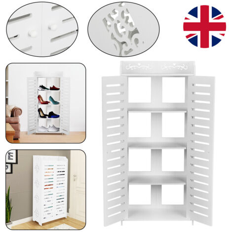 Youyijia 5 Layers Shoe Storage Cabinet Child Shoe Rack Cupboard Stand Storage Unit Freestanding Bathroom Storage Toy Organizer Shelf for Bathroom Furniture Storage Cabinet