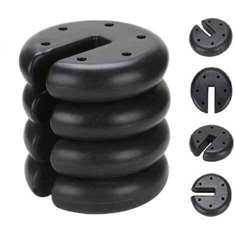 Youyijia Gazebo Weight Parasol Stand Bases Set of 4 Heavy Duty Garden Anchor Gazebo Leg for Canopy Shelters Marquees Tents Pagodas Total 9kg