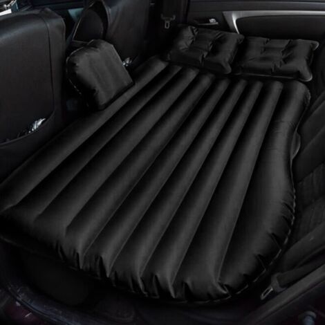 Youyijia Inflatable Car Air Mattress Camping Travel Cot Inflatable Sleeping Pad for Car Travel Outdoor Camping Black