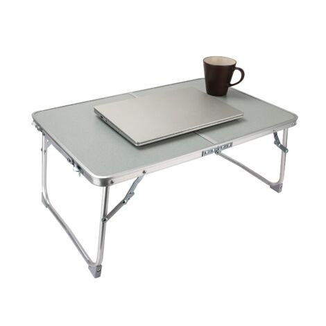Youyijia Laptop Bed Table Adjustable Foldable Laptop Stand Notebook Stand Reading Holder for Eating Breakfast Reading 61x41x27cm Silver