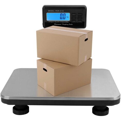 Youyijia Paketwaage 300kg Schwere Digitalwaage Elektronische Bodenwaage mit Display zum Wiegen für Zuhause