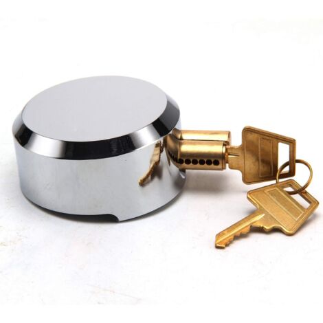 Youyijia Shackleless Heavy Van Lock 73MM Round Concealed Padlock with 2 Keys - Hardened Steel, Chrome Plated Security Door Lock for Replacing a Variety of Van Locks