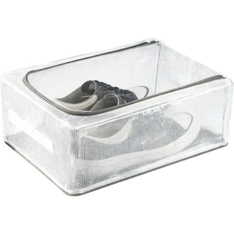 Youyijia Stackable Shoe Storage Boxes  Breathable Shoe Organiser Boxes with Vent Holes, Waterproof Durable Plastic Shoe Storage for Trainers, Sneakers & Boots (30  40cm)