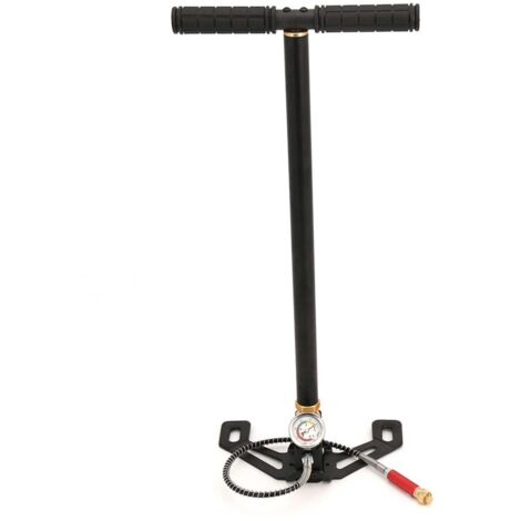 Youyijia Stirrup Pump 6000psi High Pressure 3-Stage PCP Pump Air Gun Rifle Hand Pump, Oil and Water Separator Ergonomic Handle for Camping Automobiles and Motorcycles
