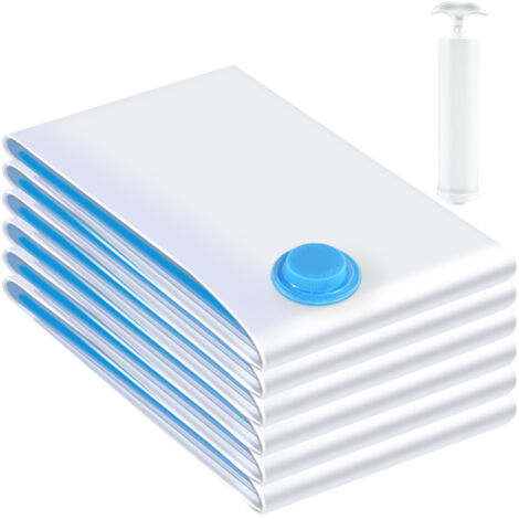 Youyijia Vakuumbeutel für Kleidung Bettdecken Jumbo Durchsichtig Vakuumierbeutel Staubsauger Vakuumierbeutel für Kleidung 100 cm x 85 cm (6)